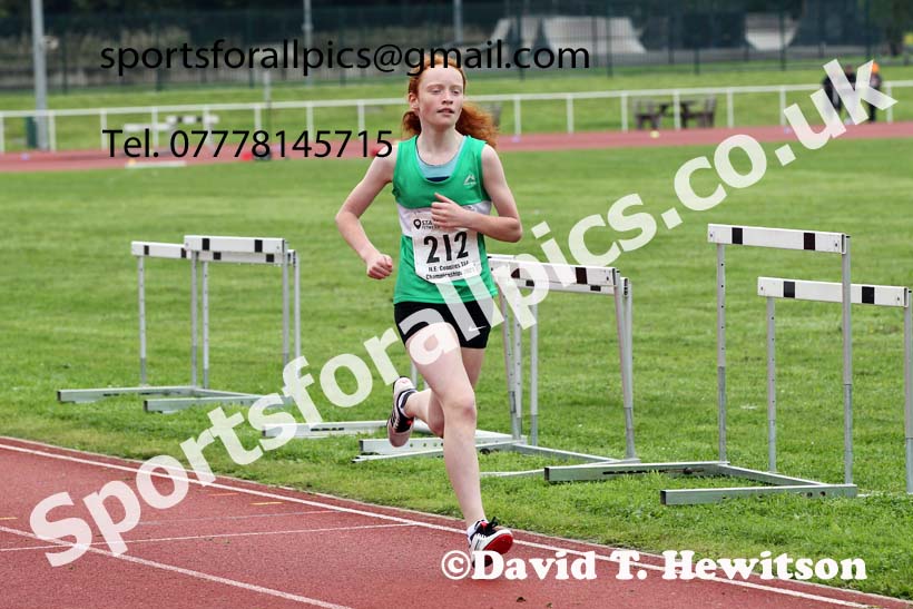 Women and Girls 1500 metres, 2021 North Eastern Track and Field Champs., Middesbrough. Photo: David T. Hewitson/Sports for All Pics